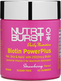Nutriburst Biotin Power Plus 2500mcg Gummies con Vitamina C - 60 Pezzi