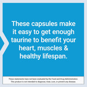 Life Extension Pure Taurine 1000mg - Amino Acid Supplement