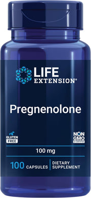 Life Extension Pregnenolone - 100mg Dietary Supplement for Wellness - 100 Capsules