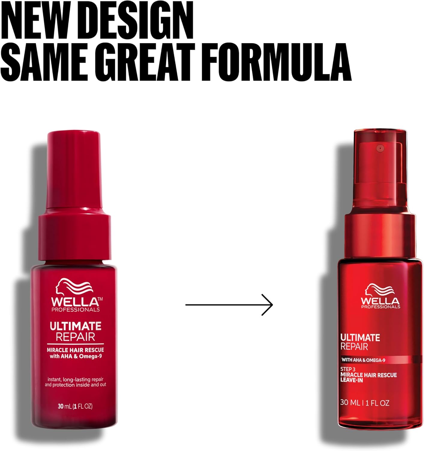 WELLA PROFESSIONALS Ultimate Repair Leave-In Treatment Spray bottle, 30ml. Old & new packaging.