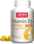 Jarrow Formulas Vitamine D3 62,5mcg 2500 UI capsules molles - 100 unités