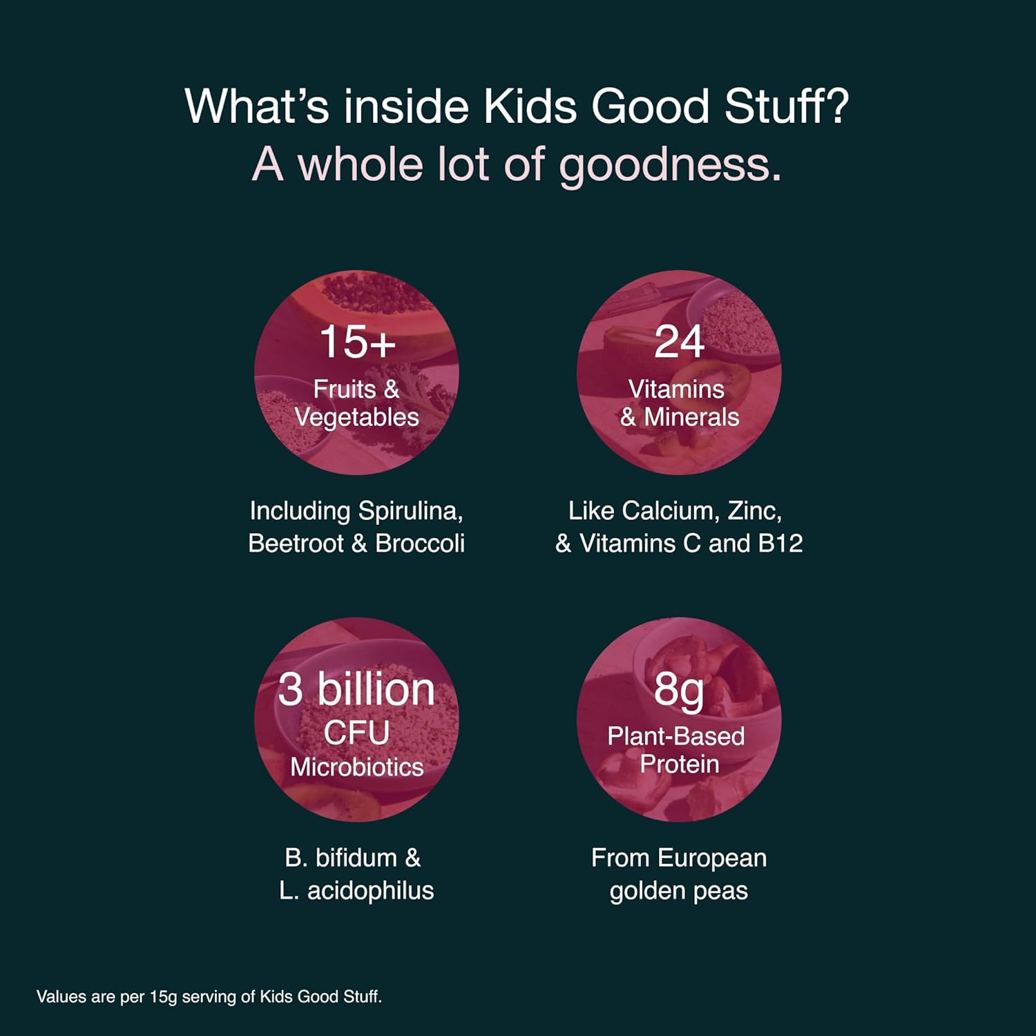 Nuzest Kids Good Stuff Vegan Smoothie Mix, Vanilla Caramel - 225g