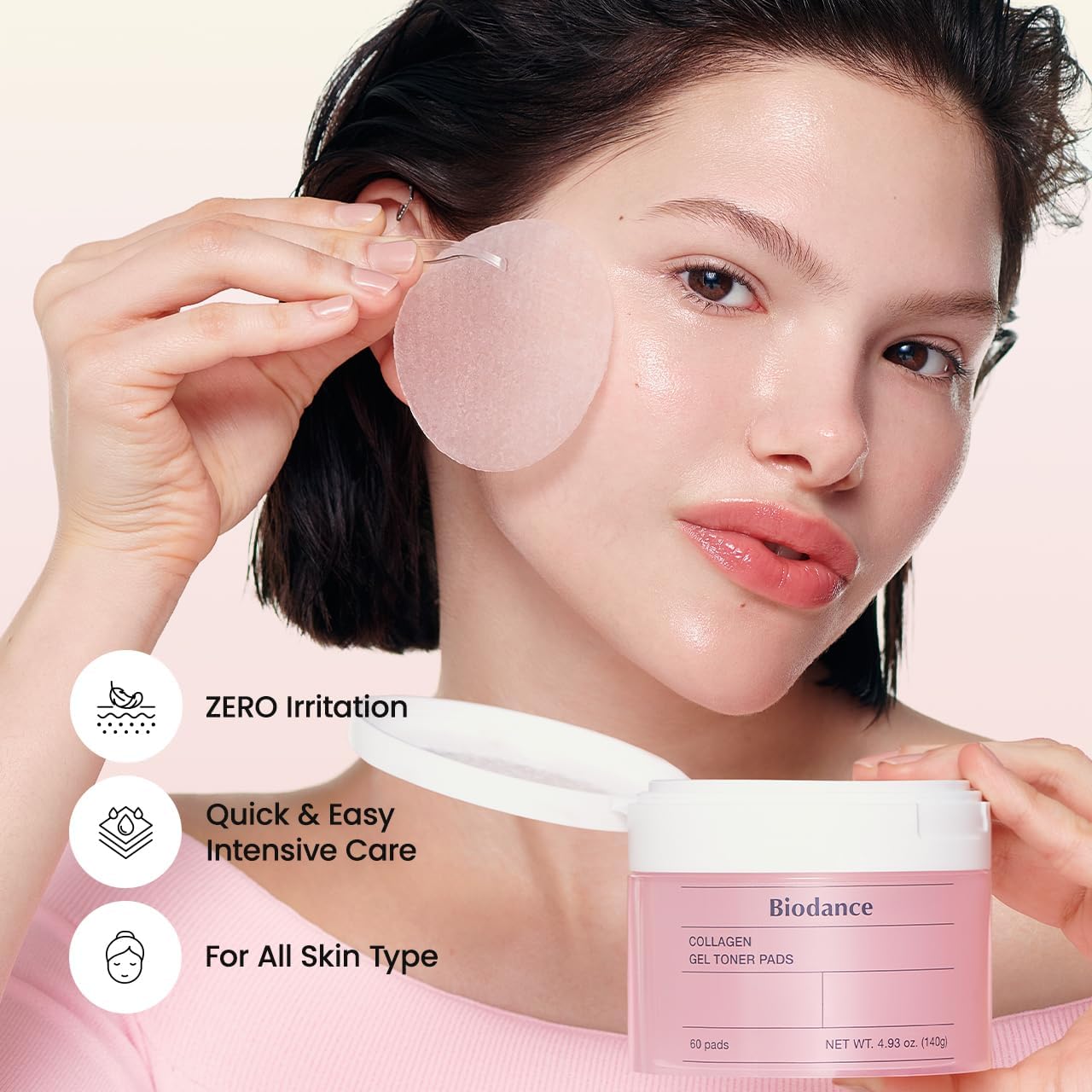 Biodance Collagen Hydrogel Toner Pads 60 Pads used as part of a daily skincare routine