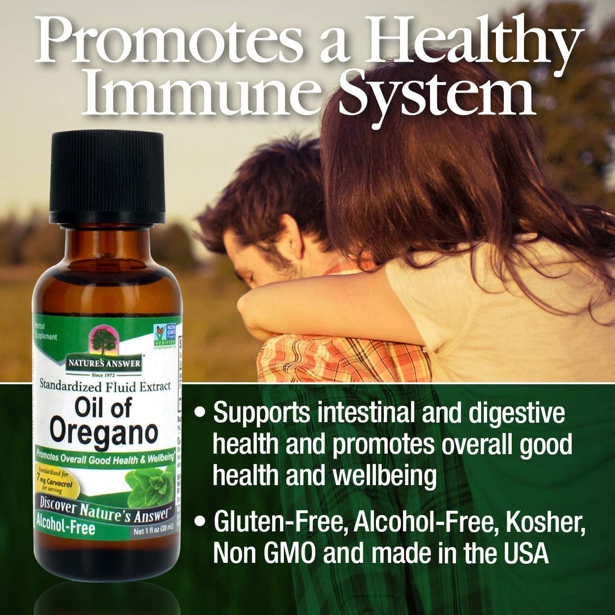 Nature’s Answer Oil of Oregano Leaf Alcohol-Free Liquid Extract - 30ml