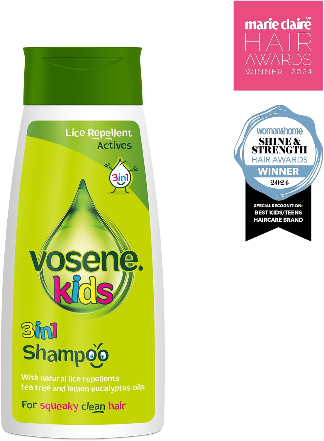 Vosene Kids 3 in 1 Shampoo Tea Tree & Lemon Eucalyptus 250ml