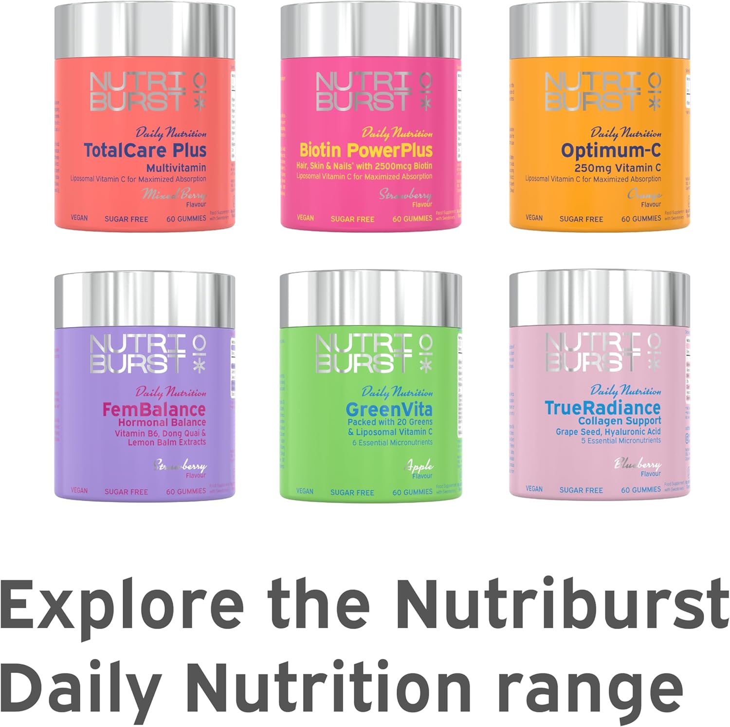 Nutriburst Ultra-D1000 Vegan Vitamin D3 & K2 Gummies for Bones variants