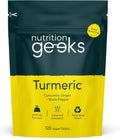 Nutrition Geeks Hochwirksamer Kurkuma-Komplex Vegane Tabletten - 120 Stück