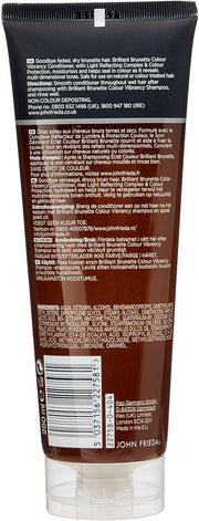 John Frieda Brilliant Brunette Colour Vibrancy Conditioner 250ml barcode packaging