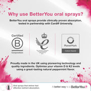 BetterYou Vitamin D 400 IU Infant Oral Spray, Flavour Free - 15ml