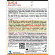 Cura-Heat 24H non-medicinal heat patch back shoulder air-activated 4 patches ingredients