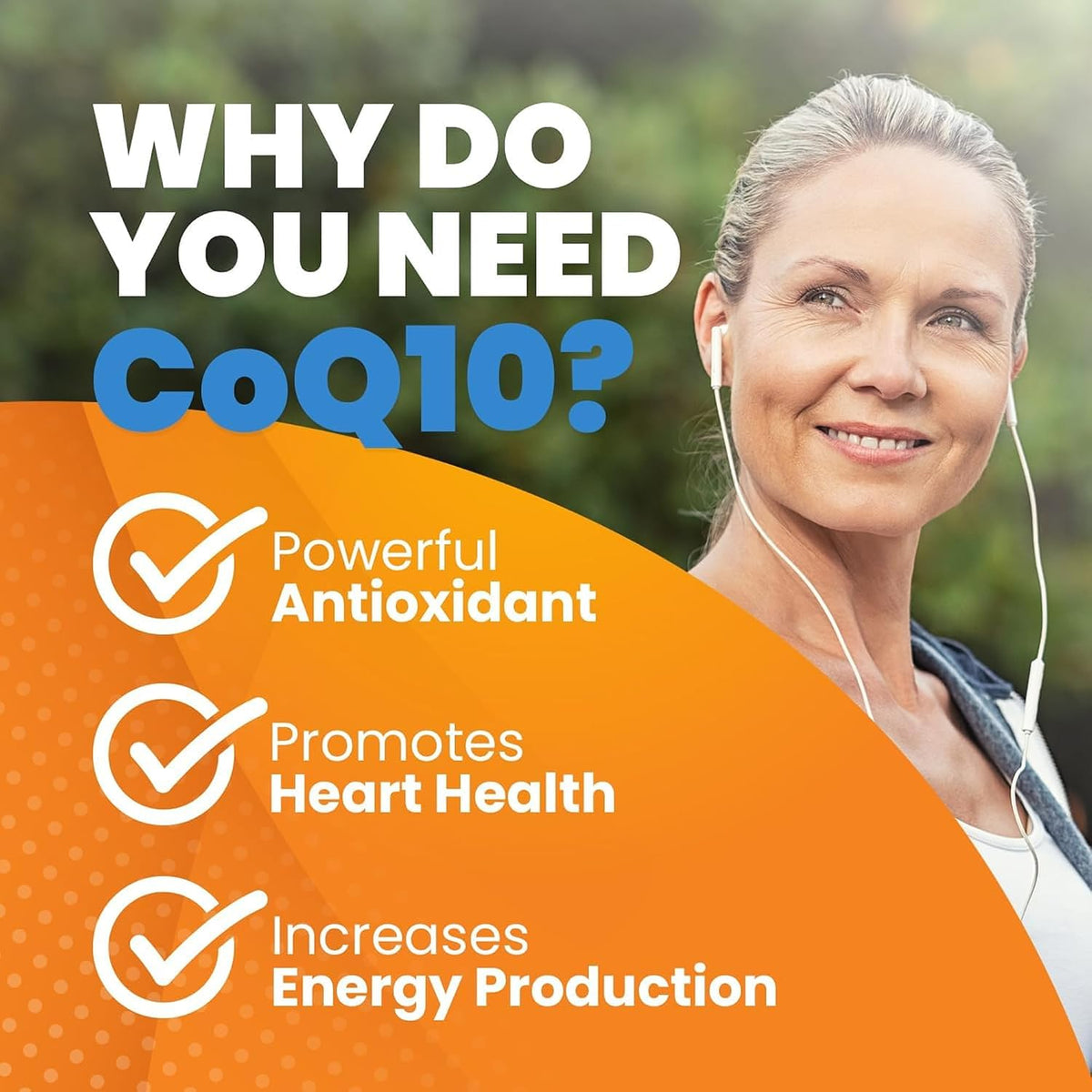Doctor's Best High Absorption CoQ10 with BioPerine, bottle packaging, unflavoured, 100mg, 60 or 120 softgels, daily dietary supplement use