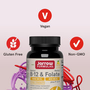 Jarrow Formulas Methyl B-12 1000mcg & Folate 400mcg - 100 Tablets