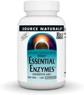 Source Naturals Enzymes Essentielles 500mg Capsules Végétariennes 120
