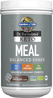 Garden of Life Dr. Formulated Meal Shake powder canister, Chocolate flavour 700g