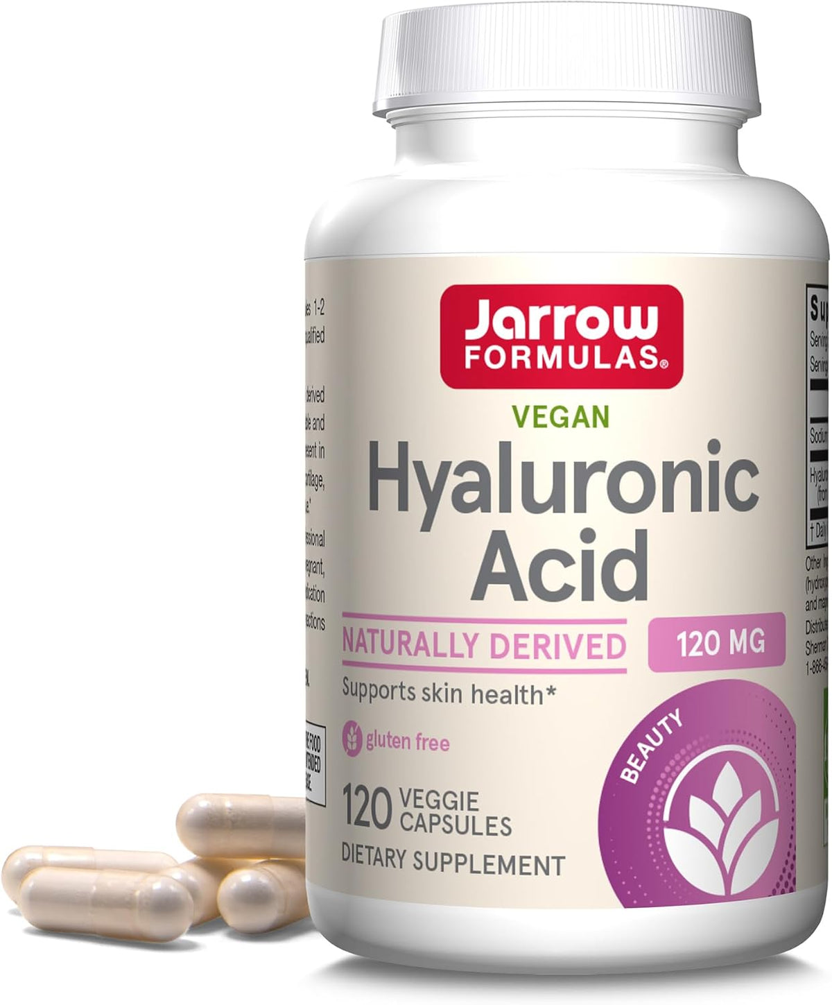 Jarrow Formulas Hyaluronic Acid 120mg 120 Veggie Capsules 