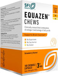 Equazen Comprimés à Mâcher – Soutien Cérébral Oméga-3 & Oméga-6 | Saveur Fraise | 180 Capsules à Mâcher | Dès 3 ans