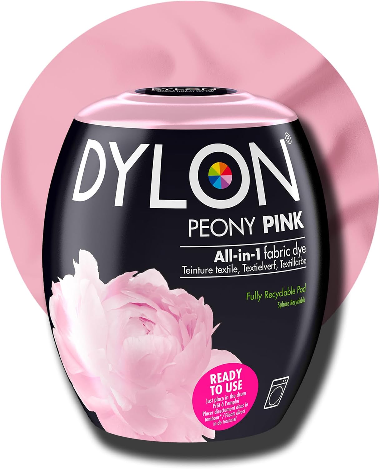Dylon All-in-1 Fabric Dye Pod Peony Pink 350g