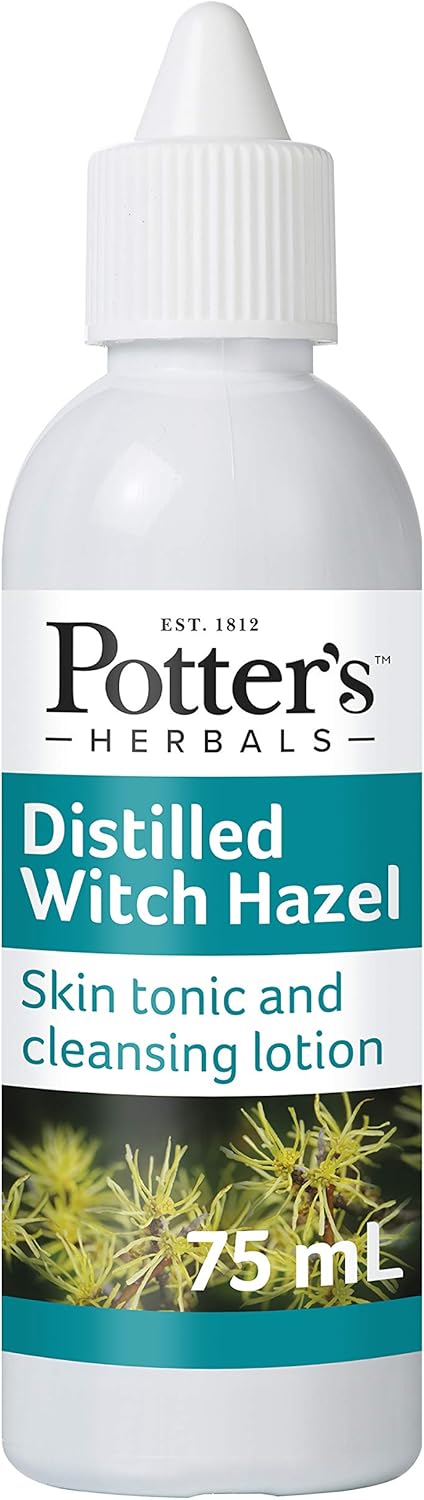 Potters Herbals Distilled Witch Hazel bottle, 75ml.