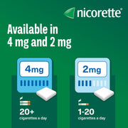 Nicorette Icy White gum 210 pieces ingredient label packaging