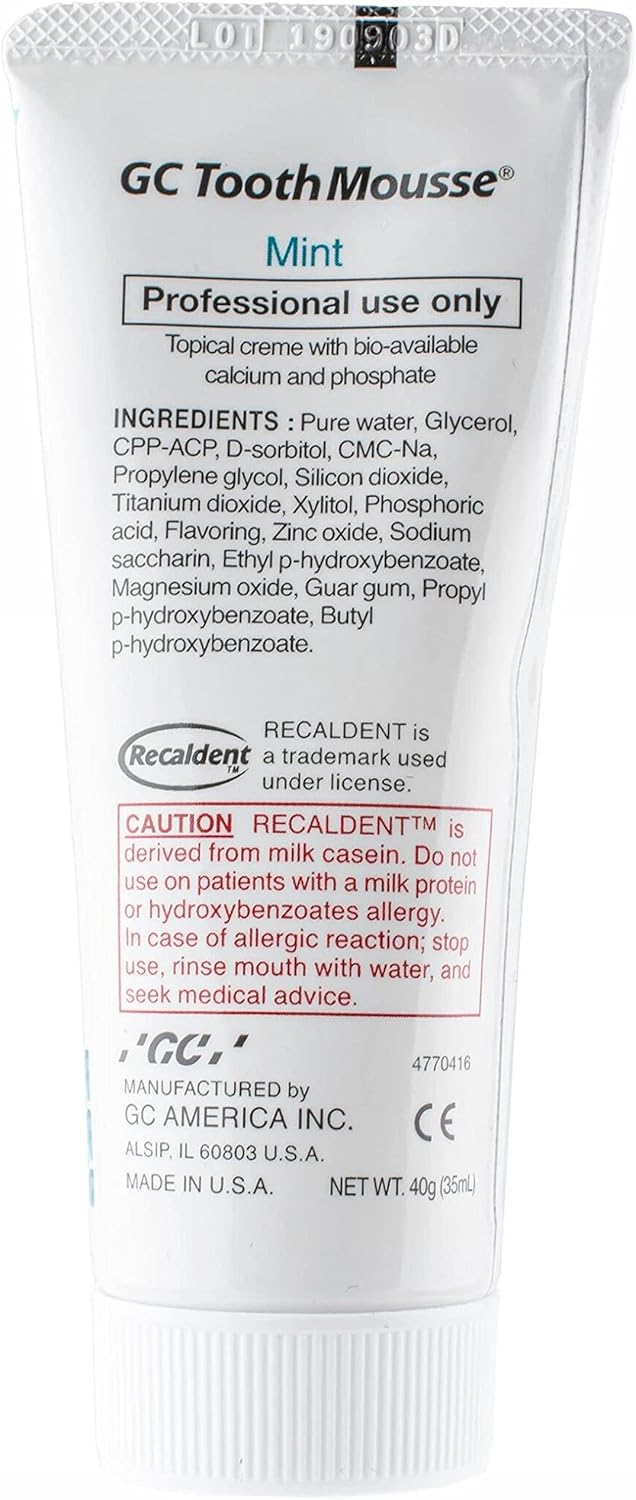 GC Tooth Mousse Mint - 40g | Remineralising Dental Crème for Sensitive Teeth