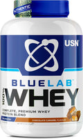 Polvo de Proteína de Suero USN Blue Lab, Caramelo con Chocolate - 2kg