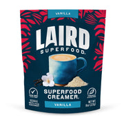 Laird Superfood non-dairy coffee creamer vanilla front pack 227g on white background