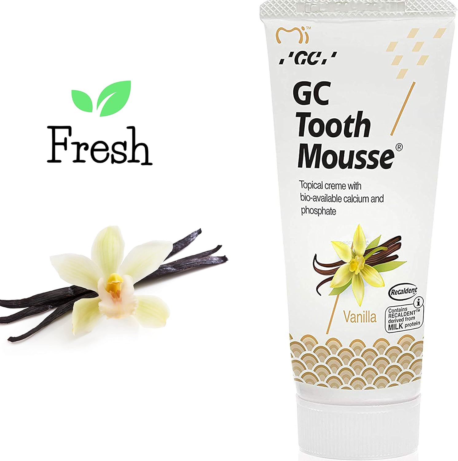 GC Tooth Mousse Vanilla - 40g | Remineralising Dental Crème for Sensitive Teeth