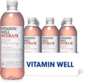 Boisson Vitaminée Vitamin Well Hydrate Rhubarbe & Fraise – 12 x 500ml