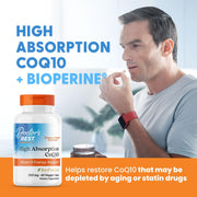 Doctor's Best High Absorption CoQ10 200mg BioPerine Veggie Capsules