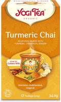 Yogi Tea Té Herbal Orgánico de Cúrcuma Chai - 17 x 2g