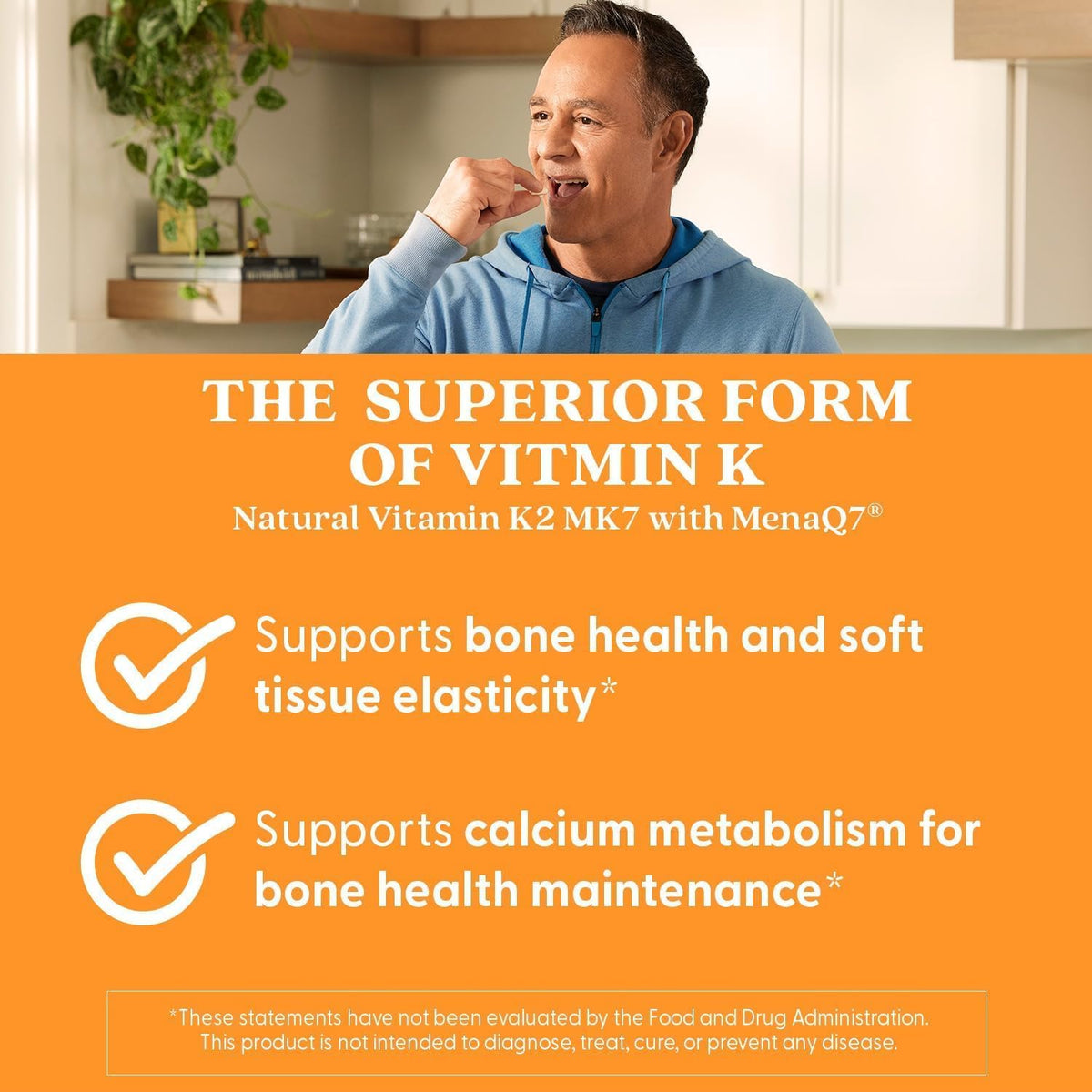 Natural Vitamin K2 MK-7 mit MENAQ7, 100 MCG
