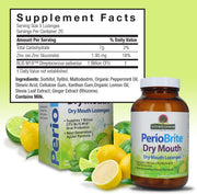 Nature’s Answer PerioBrite lemon lime lozenges ingredients and directions 100 count