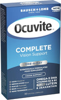 Complément oculaire Bausch + Lomb Ocuvite Complete avec lutéine et oméga-3 - 30 capsules molles