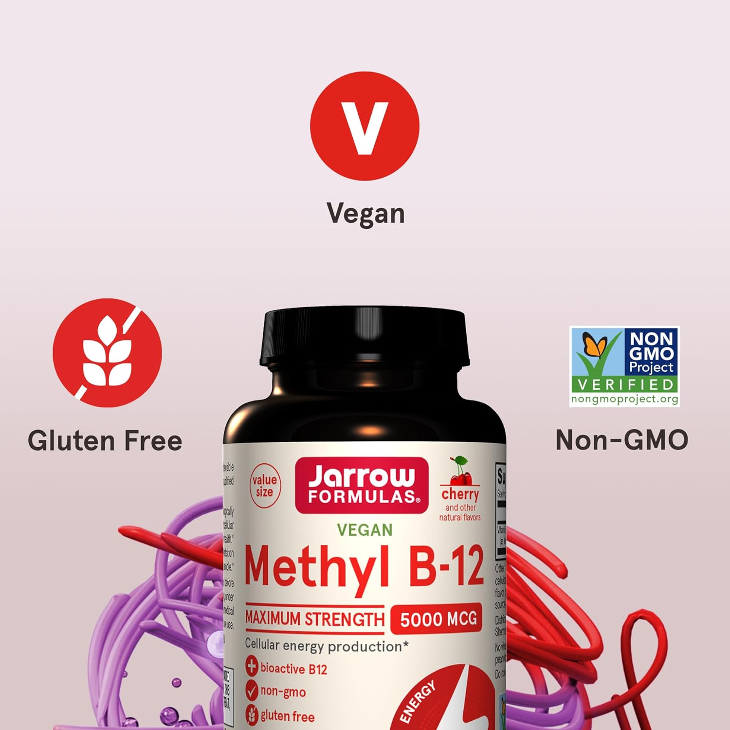 Jarrow Formulas Methyl B-12 5000mcg Chewable Tablets