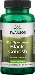 Racine de cohosh noir à spectre complet Swanson 540mg – 60 capsules