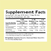 ChildLife Essentials Liquid Iron supplement facts ferrous bisglycinate berry 118ml