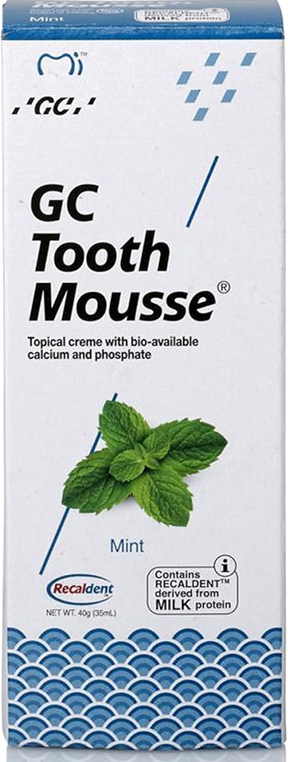 GC Tooth Mousse Mint - 40g | Remineralising Dental Crème for Sensitive Teeth
