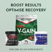 SCI-MX Nutrition Pro V-Gain Vegan Protein Powder Chocolate 2.2kg & other supplements