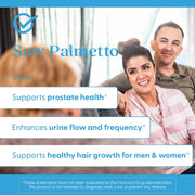 Doctor's Best Saw Palmetto 320mg Standardized Extract, bottle packaging, unflavoured, 320mg, 60 or 180 softgels, daily dietary supplement use