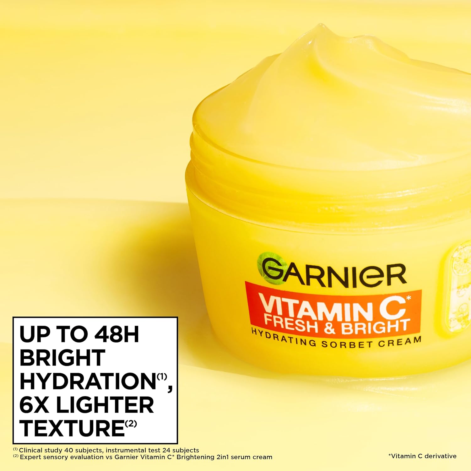 Garnier Vitamin C Fresh & Bright Hydrating Sorbet Cream 85ml daily facial moisturiser