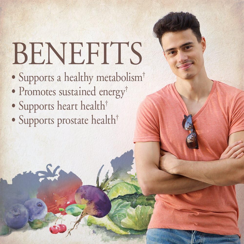 Garden of Life Organics Once Daily Whole Food Multivitamin Vegan Tablet for Men