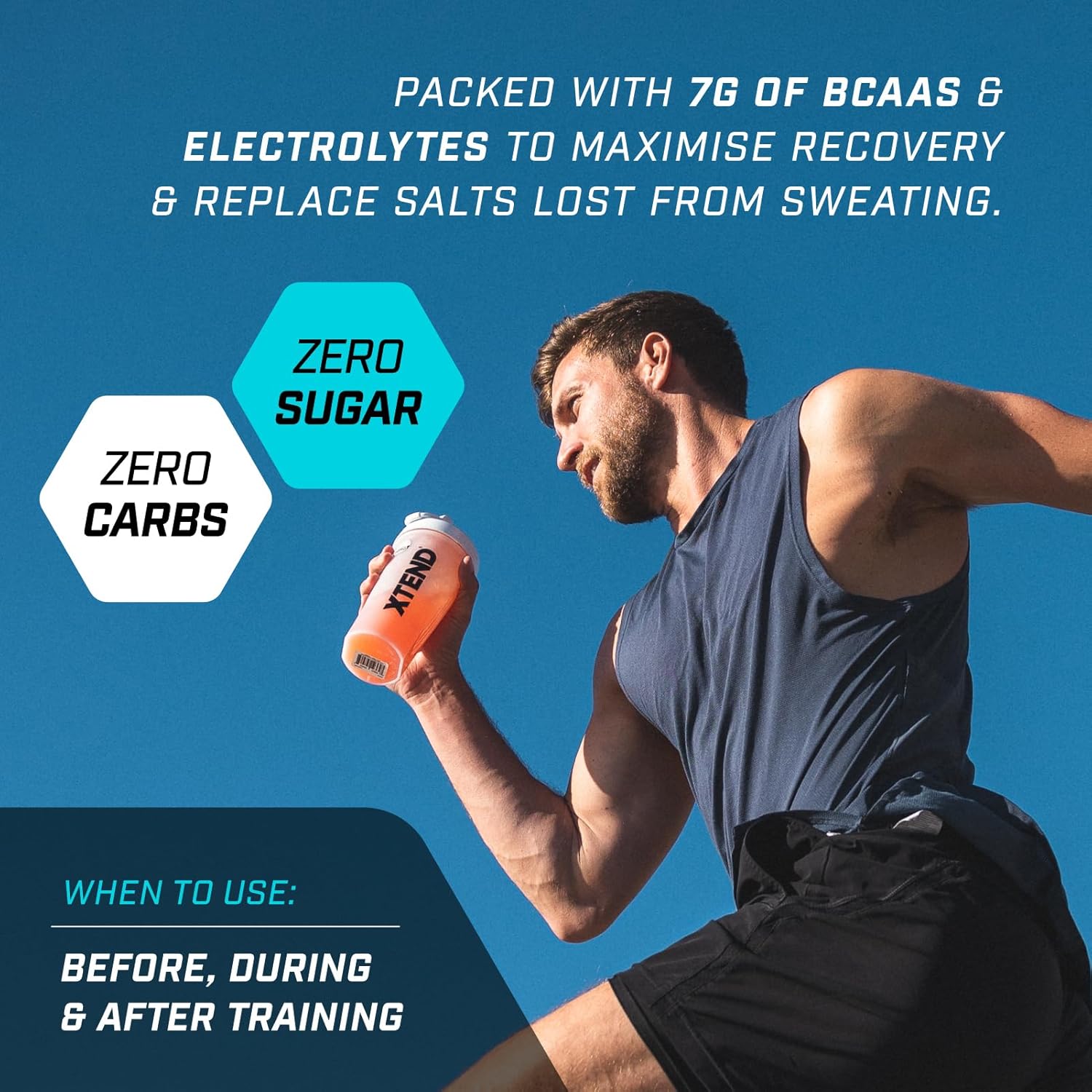 How to Use: XTEND Original BCAA Powder Lemon Lime scoop mixing instructions tub powder 444g 30 servings