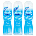 Durex Play Feel Water-Based Lubricant Gel - 3 x 50ml