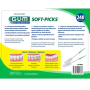 Sunstar GUM Soft-Picks Original 240 Soft-Picks with 3 travel cases product details & barcode