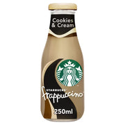 Starbucks Frappuccino cookies and cream iced coffee glass bottle 250ml