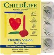 ChildLife Essentials Healthy Vision SoftMelts berry flavour chewable tablets 27 count