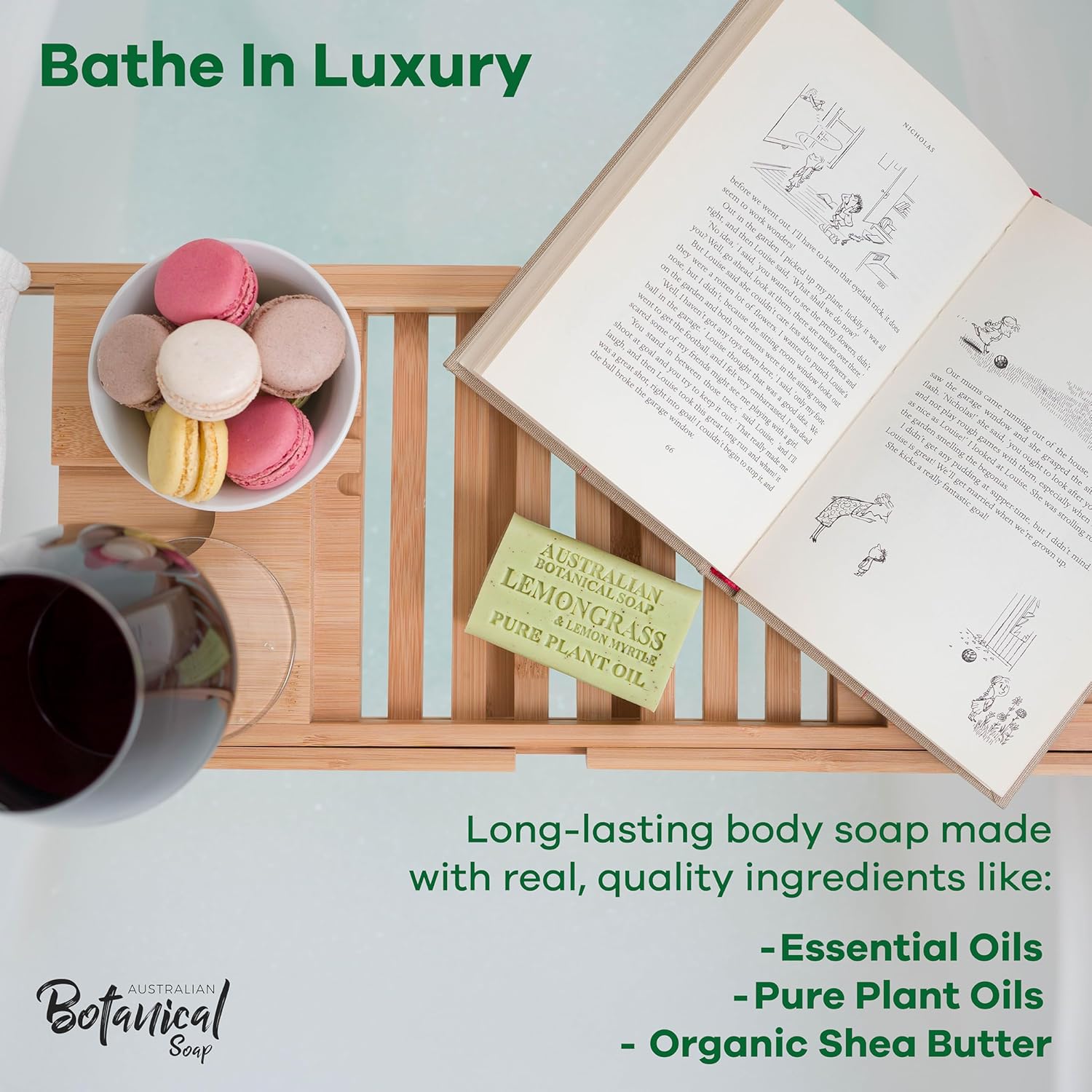 Australian Botanical Lemongrass & Lemon Myrtle Soap Bar - Pack of 8