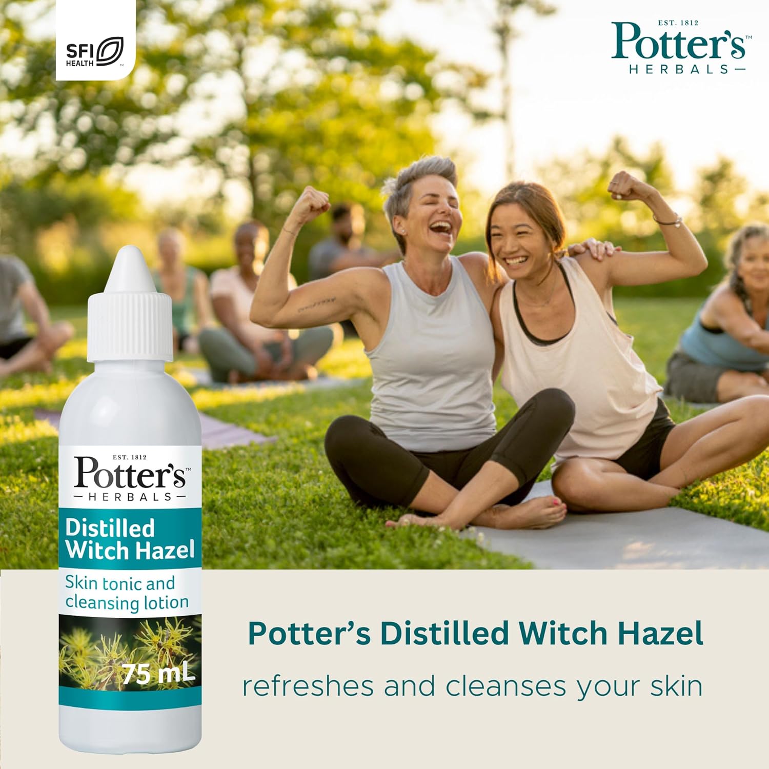 Potters Herbals Distilled Witch Hazel Skin Tonic - 75ml