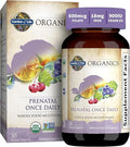 Multivitamínico prenatal orgánico Garden of Life - con folato y hierro - tabletas veganas