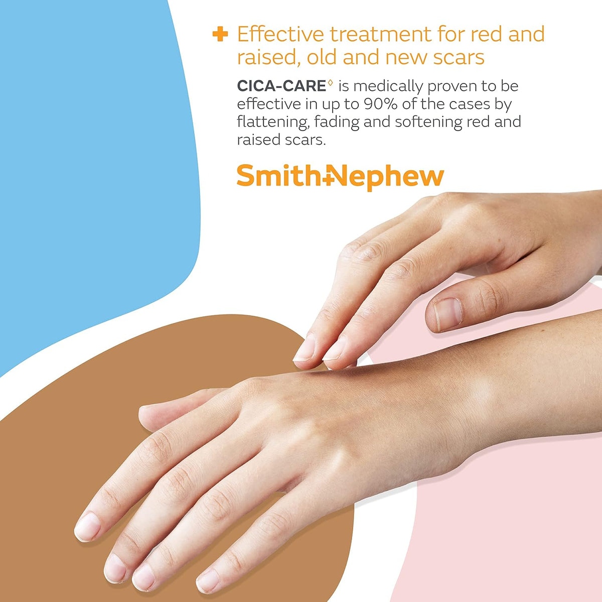Smith & Nephew Cica-Care Silicone Gel Sheet, box packaging, no flavour, 12cm x 6cm, 1 sheet, product material information
